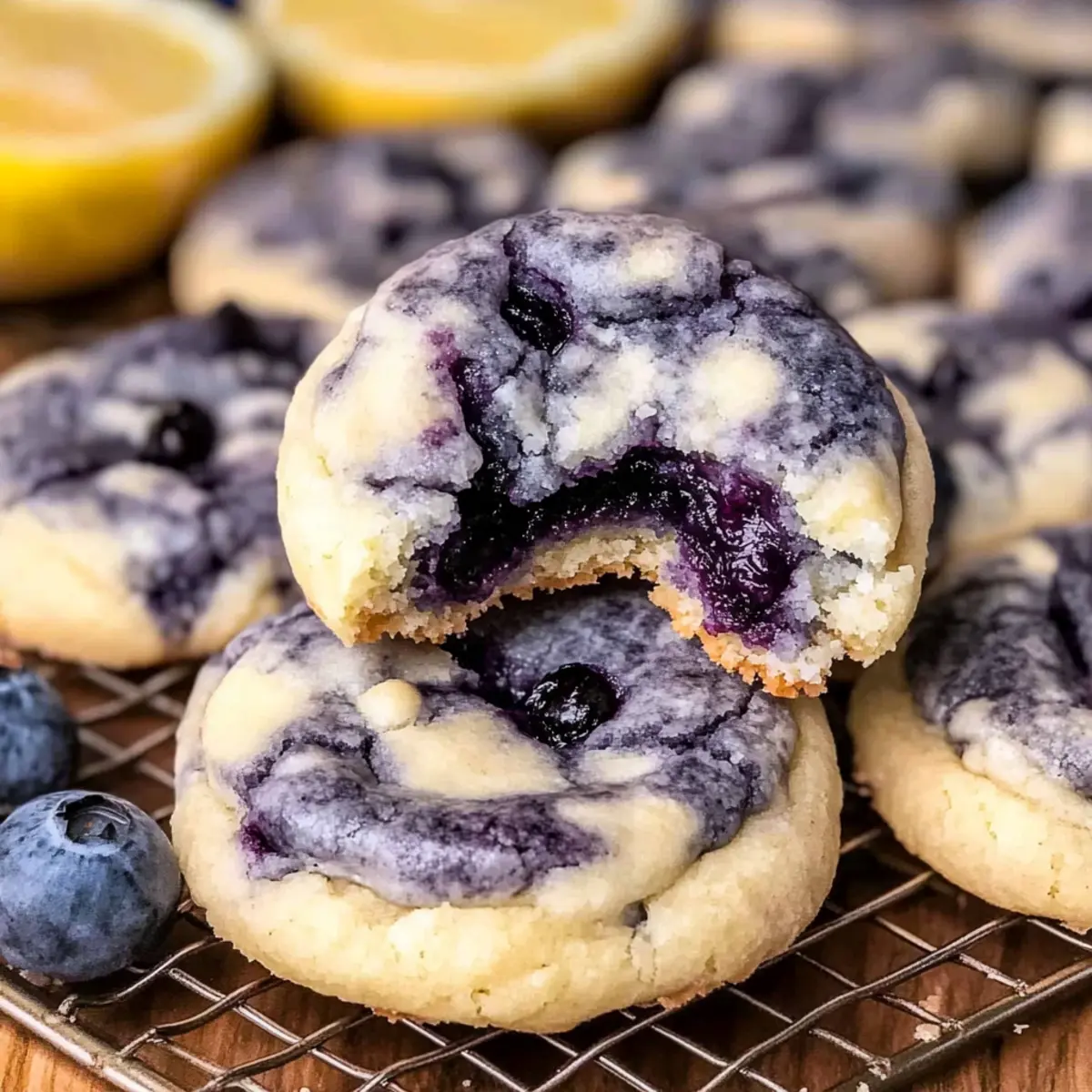 Lemon Blueberry Cheesecake Cookies