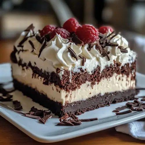 Brownie Refrigerator Cake