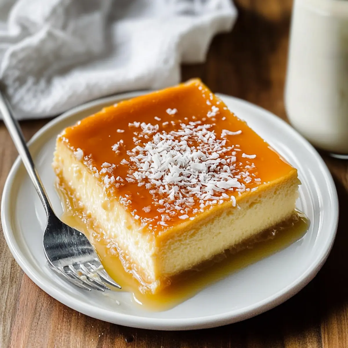 French Antilles Coconut Flan