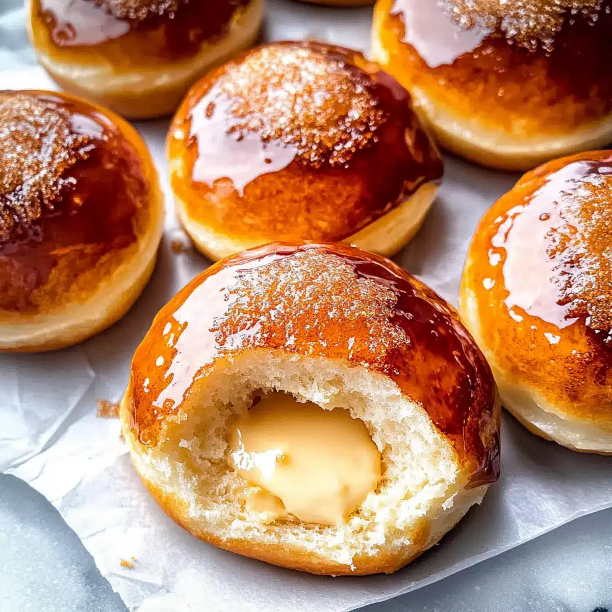 Baked Crème Brûlée Donuts