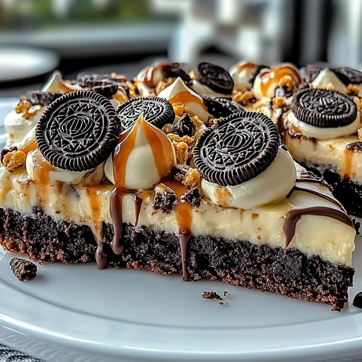 Oreo Fudge Brownie Pizza