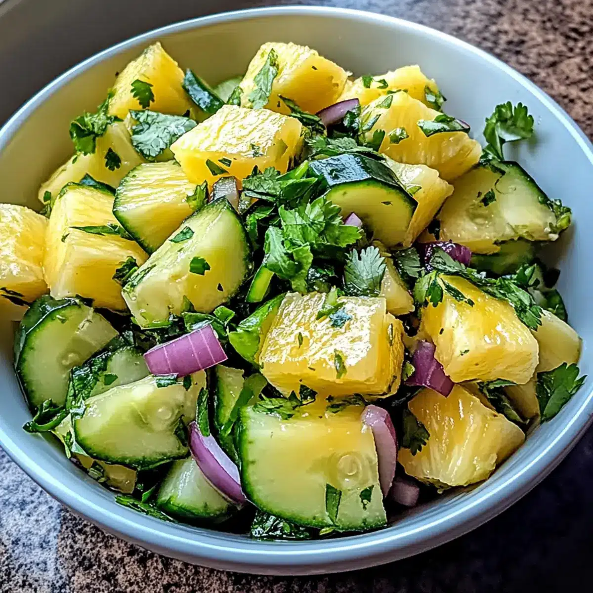Pineapple Cucumber Salad