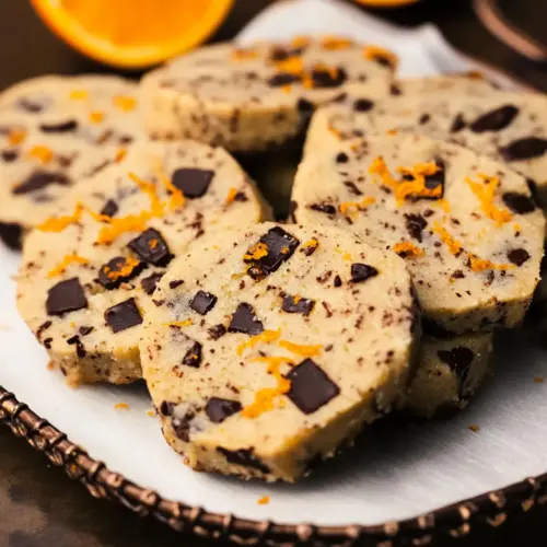 Chocolate Orange Shortbread Cookies