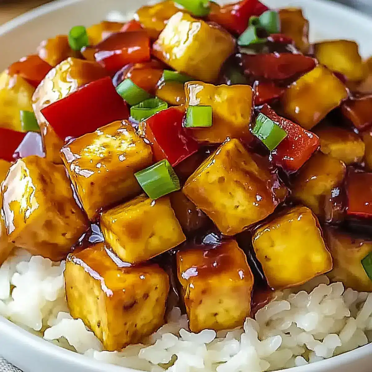The Best Vegan Pineapple Tofu
