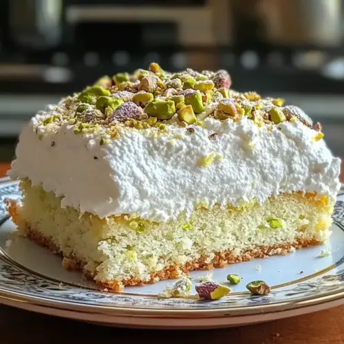 Lemon Pistachio Ricotta Cloud Cake