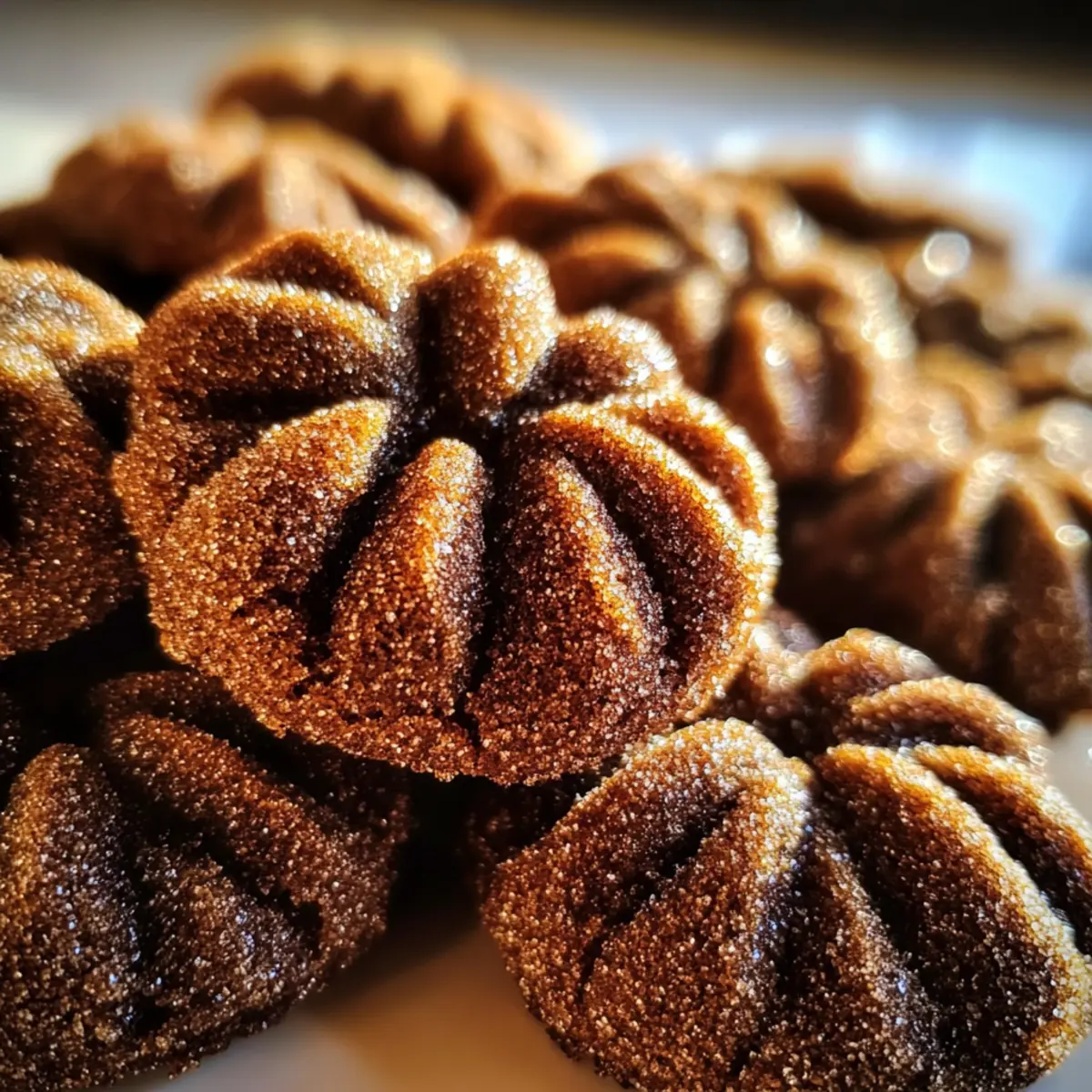 Churro Crinkle Cookies with Cinnamon Sugar