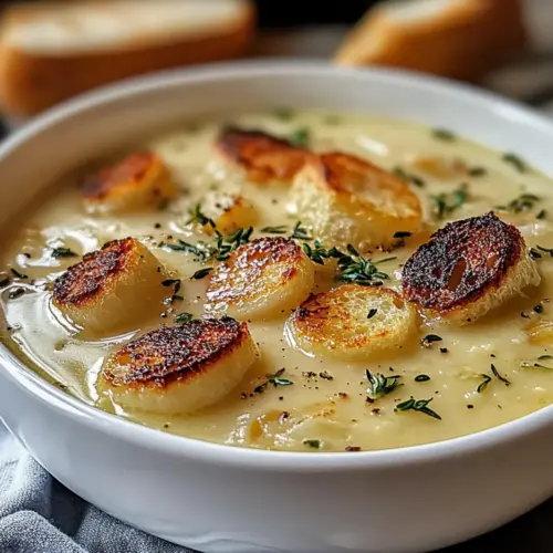 Rustic Country French Garlic Soup