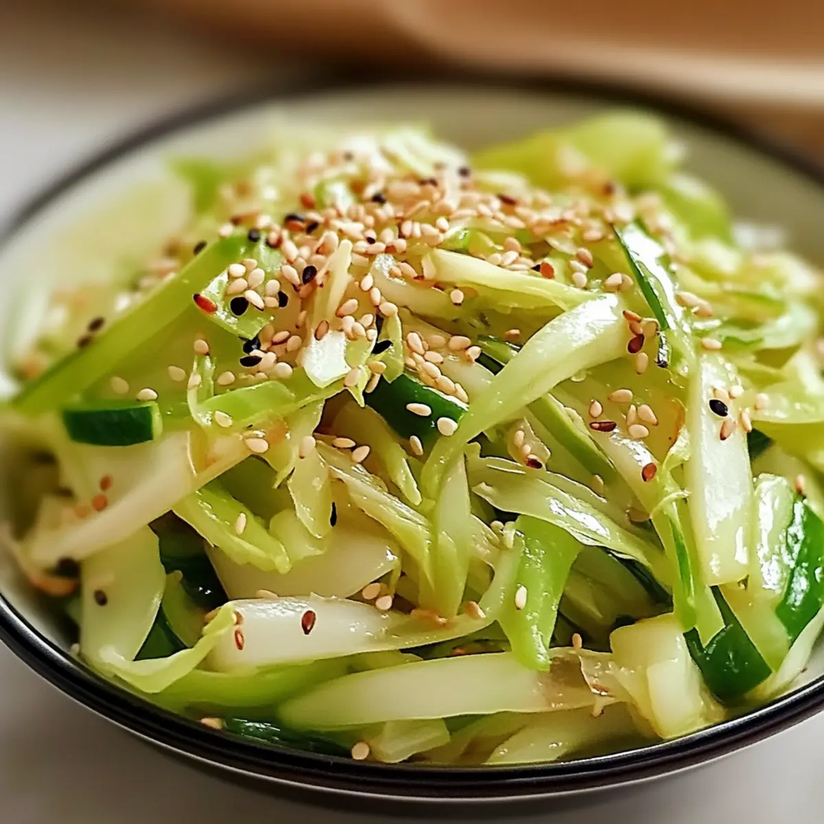 Zesty Ginger Sesame Cabbage