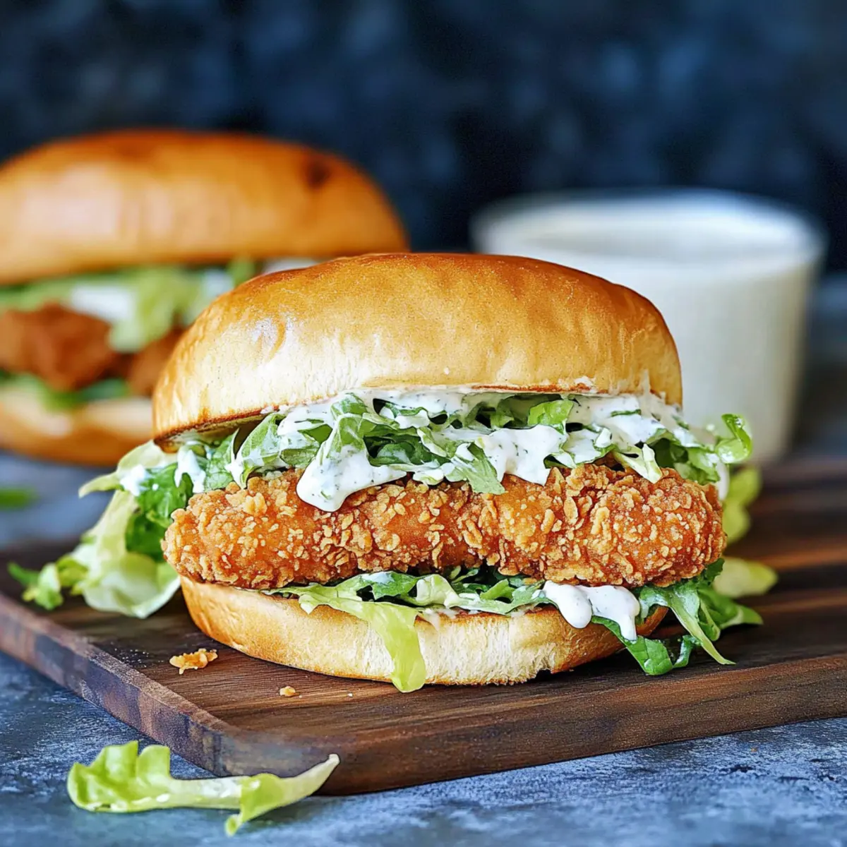 Crispy Chicken Caesar Sandwich