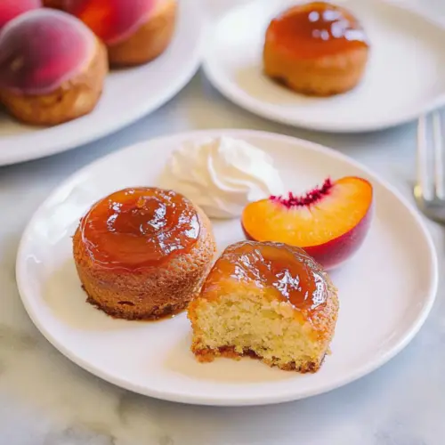 Peach Upside Down Mini Cakes